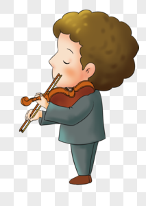 小提琴表演图片