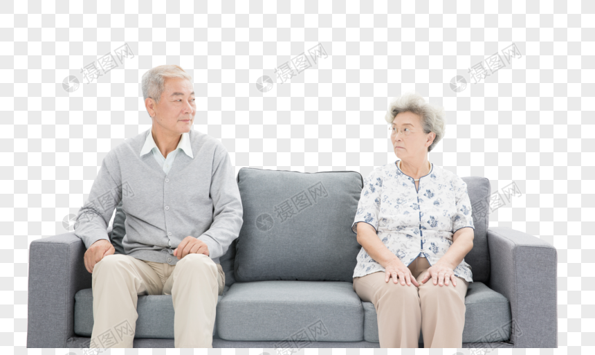 老年夫妇吵架图片