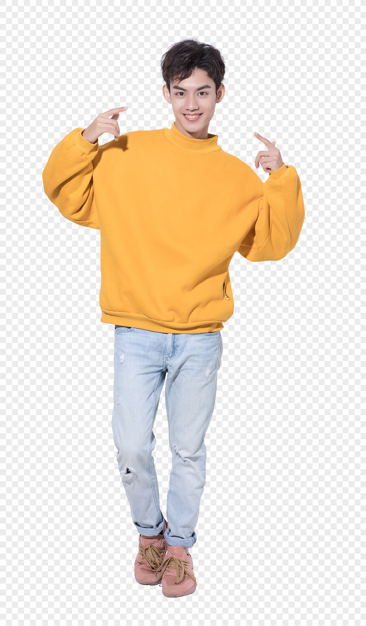 活力青年男性站姿元素素材png格式_设计素材免费下载_vrf高清图片