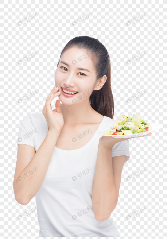 美女减肥健康饮食图片