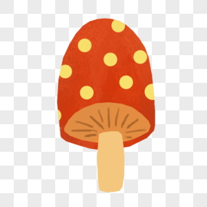 红色蘑菇红色创意板高清图片