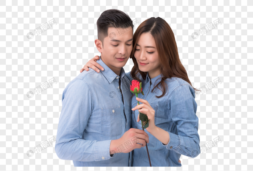 情侣送玫瑰花表白图片
