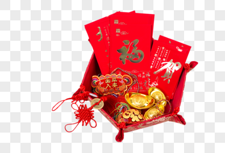 红包中国结元宝节日挂饰饰品高清图片