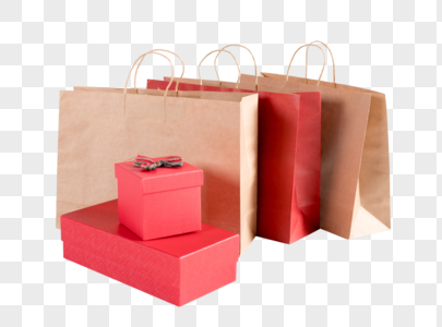 购物袋与礼物盒高清图片