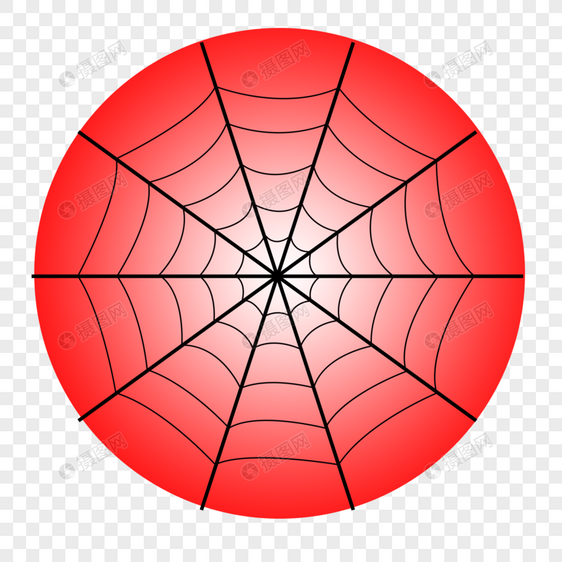 红色蜘蛛网图片