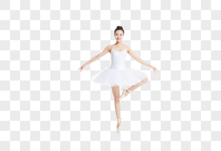 张开双臂的芭蕾舞女生图片