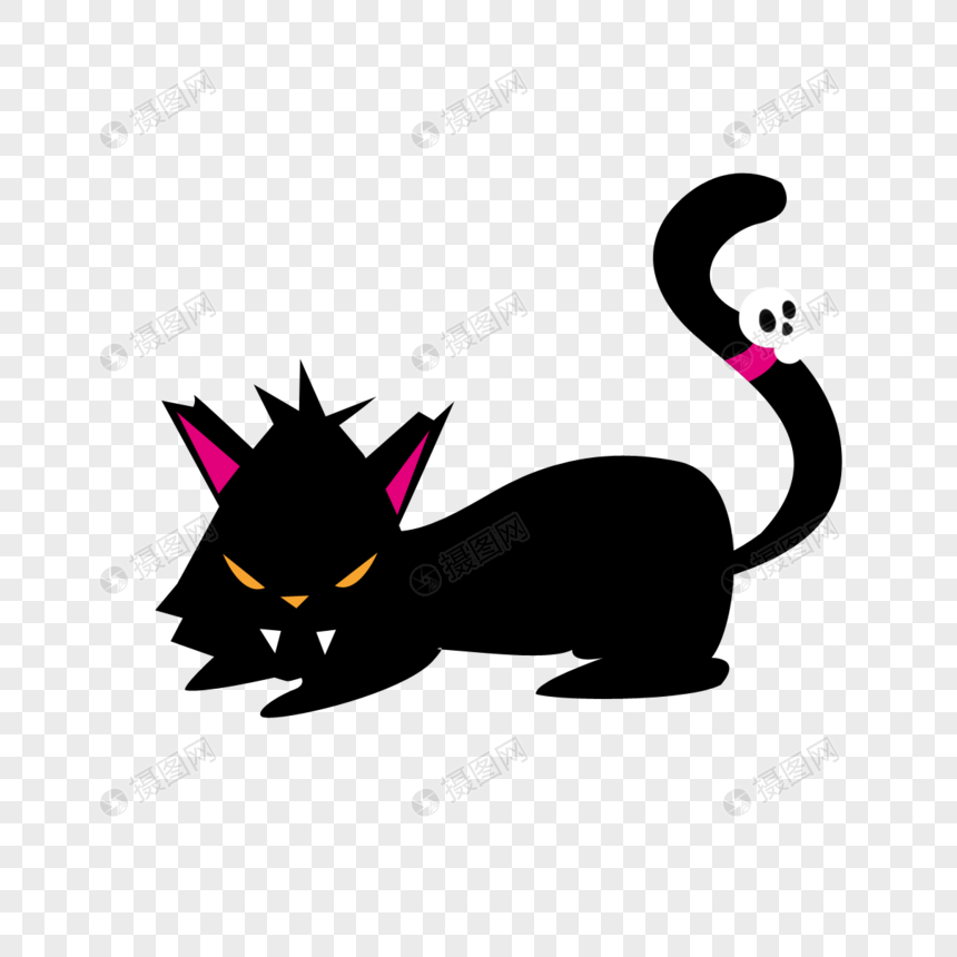 可爱黑猫图片
