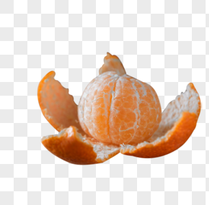 拨开的橘子图片