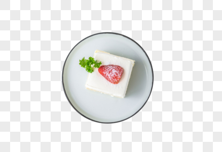 草莓味蛋糕图片