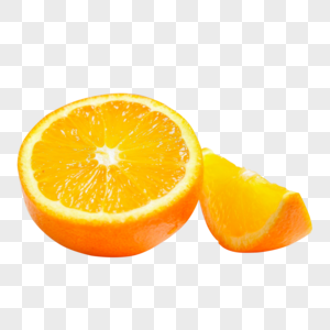 甜橙水果切块高清图片
