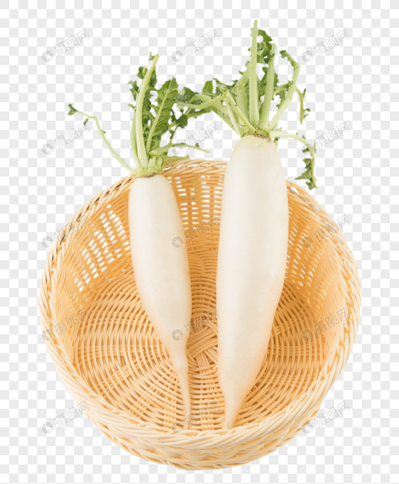 白萝卜蔬菜图片