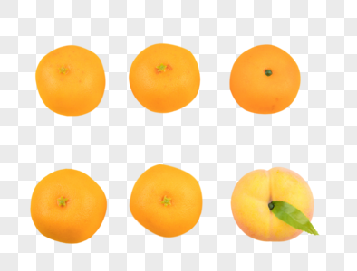 仿真水果橙子桃子图片