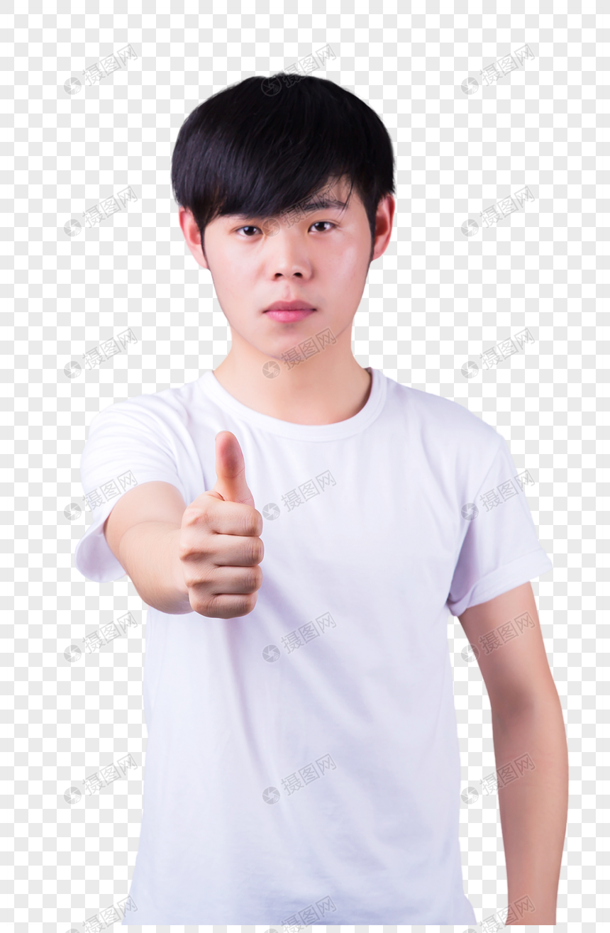 个人青春男孩点赞