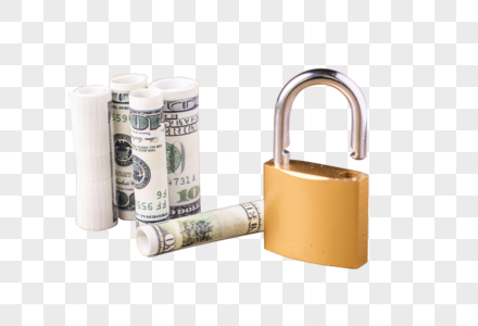 资产安全银行金融资产锁钱高清图片