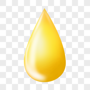 黄色油滴手绘乳滴高清图片