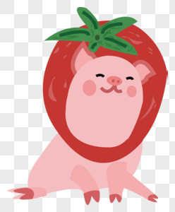 西红柿猪卡通形象图片