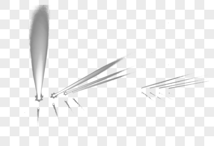 白色简笔画白色光束素材