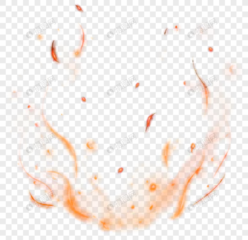 火焰火花效果元素元素素材下载 正版素材 摄图网