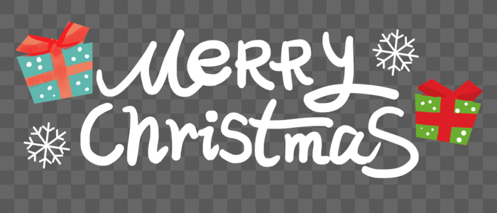 圣诞节字体雪艺术字素材高清图片