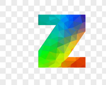 渐变几何字母Z图片