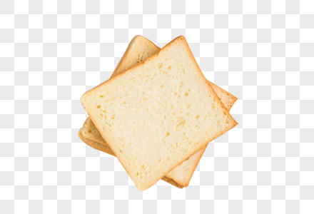 两片切片面包高清图片