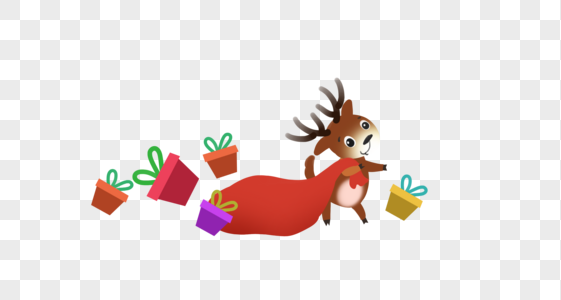 圣诞小鹿圣诞小鹿卡通高清图片