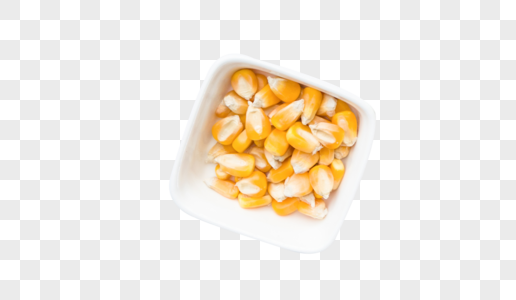 一碗玉米粒黄糯玉米高清图片