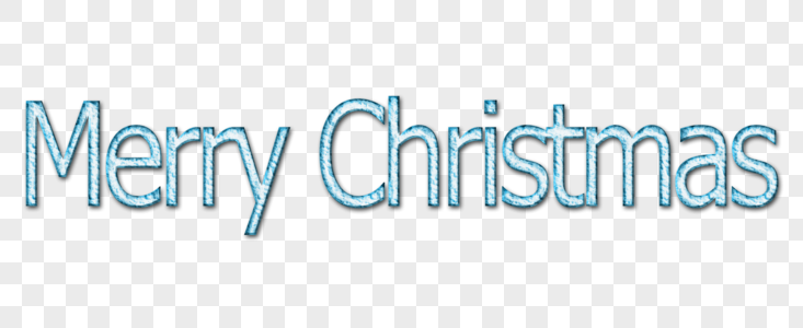 圣诞节冰块感字体图片