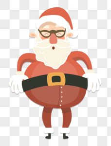 胖胖的圣诞老人图片