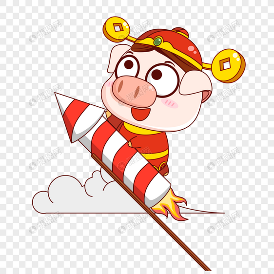 猪小福火箭图片