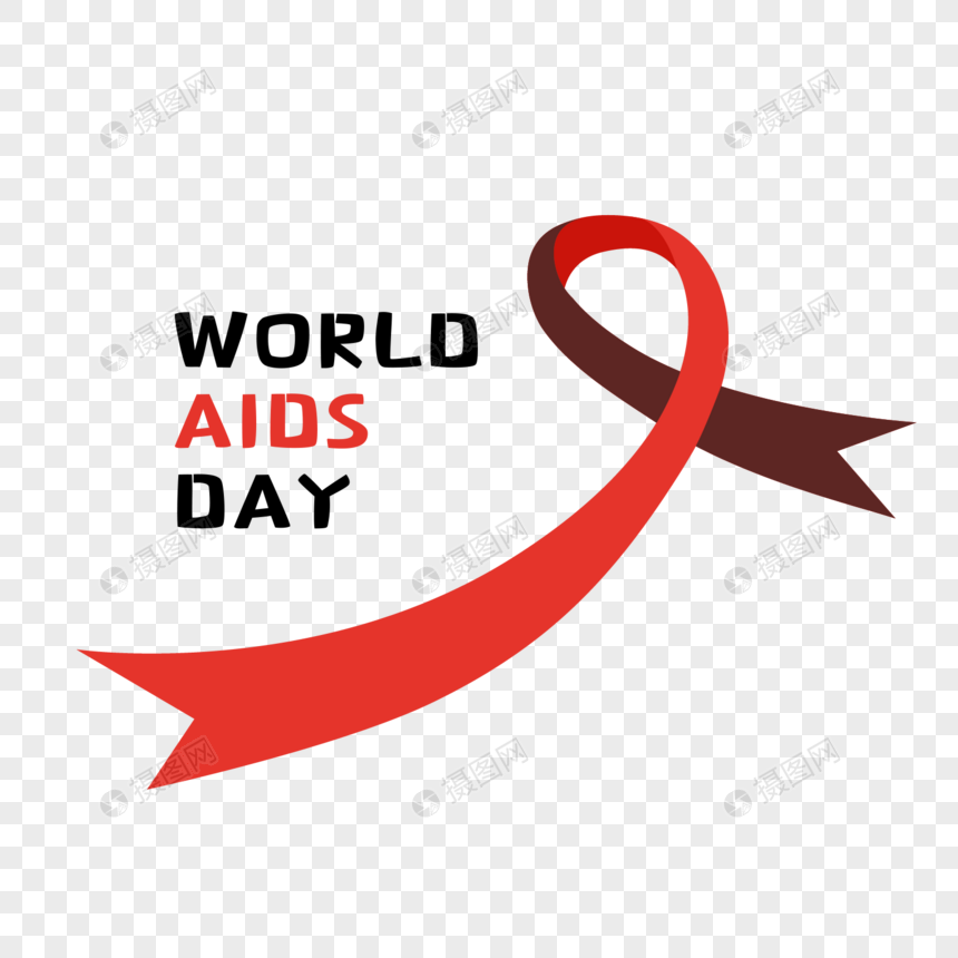 创意世界艾滋病日标志图片