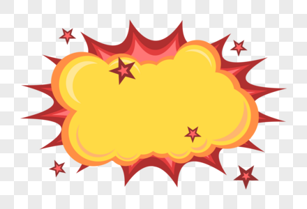 矢量爆炸云对话框图片