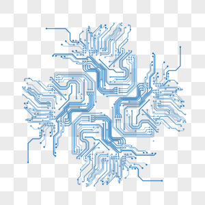 电路板线路复杂高清图片