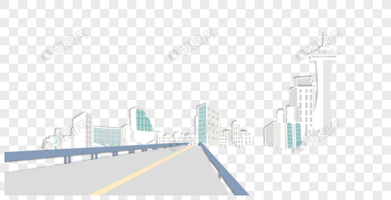 港珠澳大桥桥上视角免抠素材图片