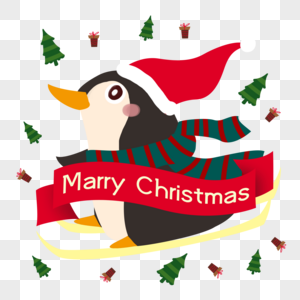 圣诞企鹅素材图片