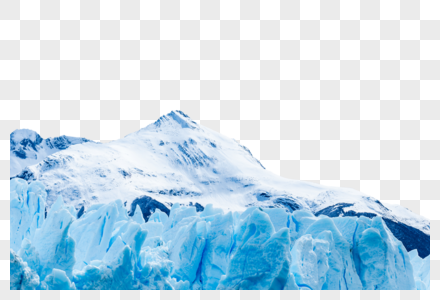 清爽冰山背景元素图片