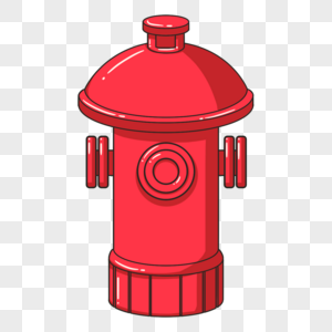 消防栓元素消防栓贴纸高清图片