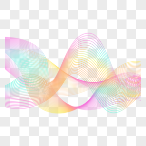 波浪线条圆形科技电子波高清图片