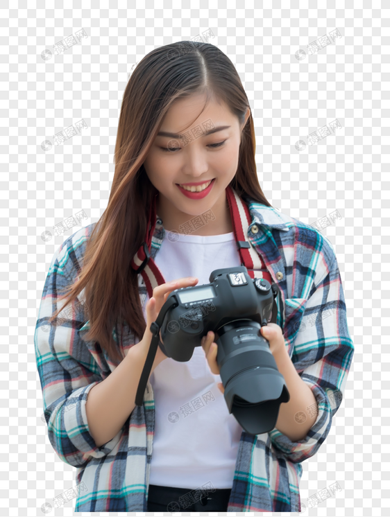 旅行女孩相机图片