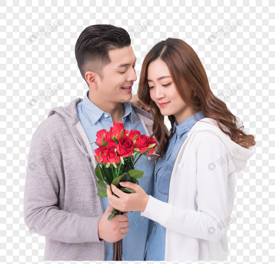 情人节送玫瑰花表白图片