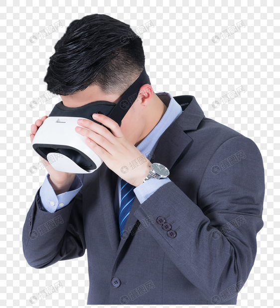 男性商务VR眼镜图片