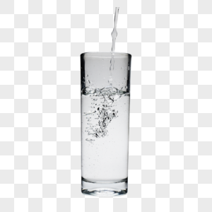 水杯倒水元素图片
