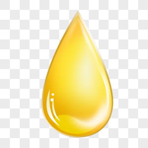 金色透明水滴液体元素图片