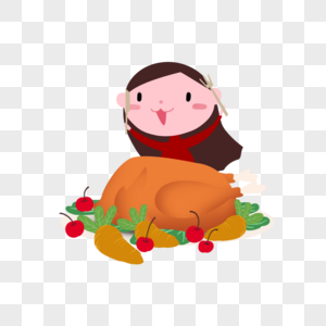 感恩节火鸡大餐素材图片