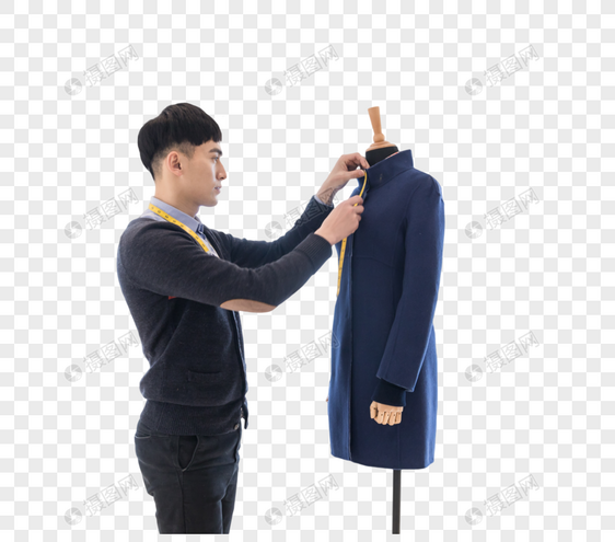 服装设计师在量衣服图片