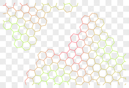 六边形网格科技感六边形高清图片