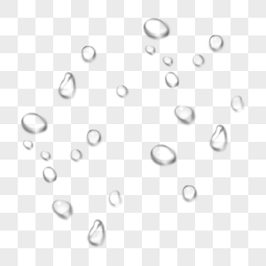 雨滴水滴透明水珠图片素材