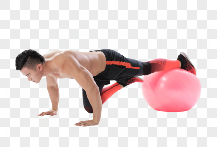 瑜伽球动作图片