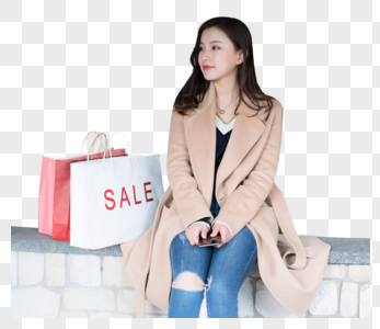 女性购物消费逛街图片