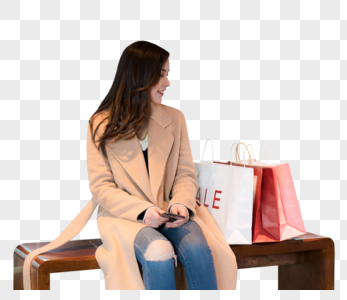 女性购物消费逛街图片